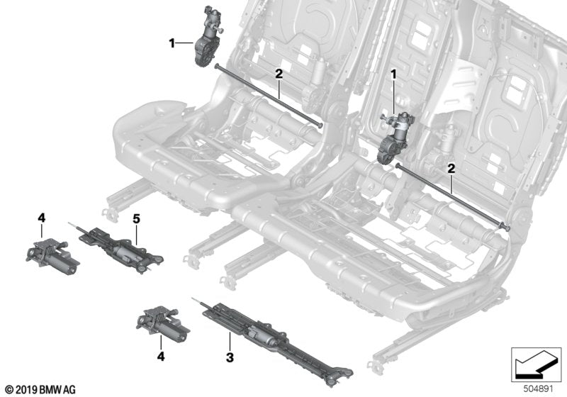 Genuine BMW 52207497466 G05 G07 Spare Part Kit, Backrest Drive 0.4 (Inc. X5) | ML Performance UK UK Car Parts