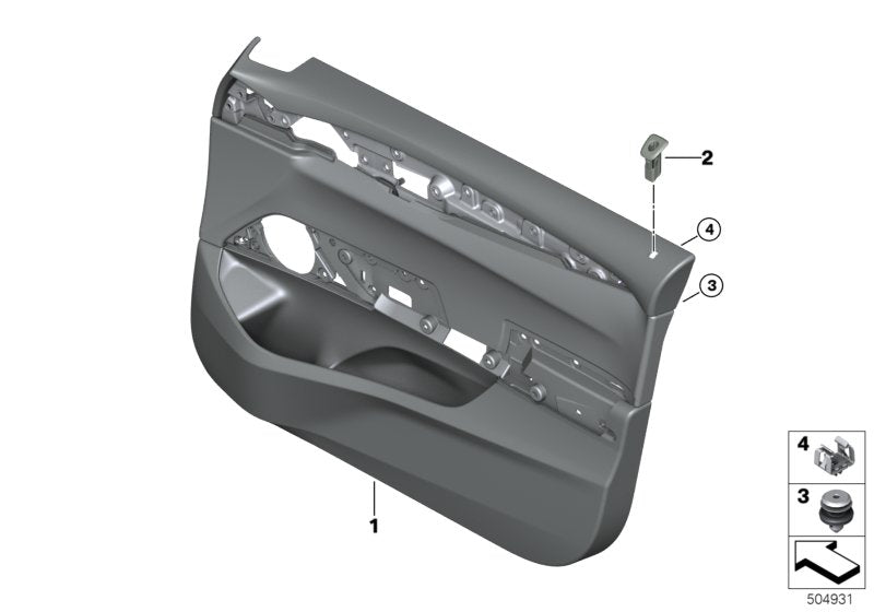 Genuine BMW 51419478919 G32 TriCover, Lock Assembly, Left SCHWARZ (Inc. 620dX, 630d & 640dX) | ML Performance UK UK Car Parts