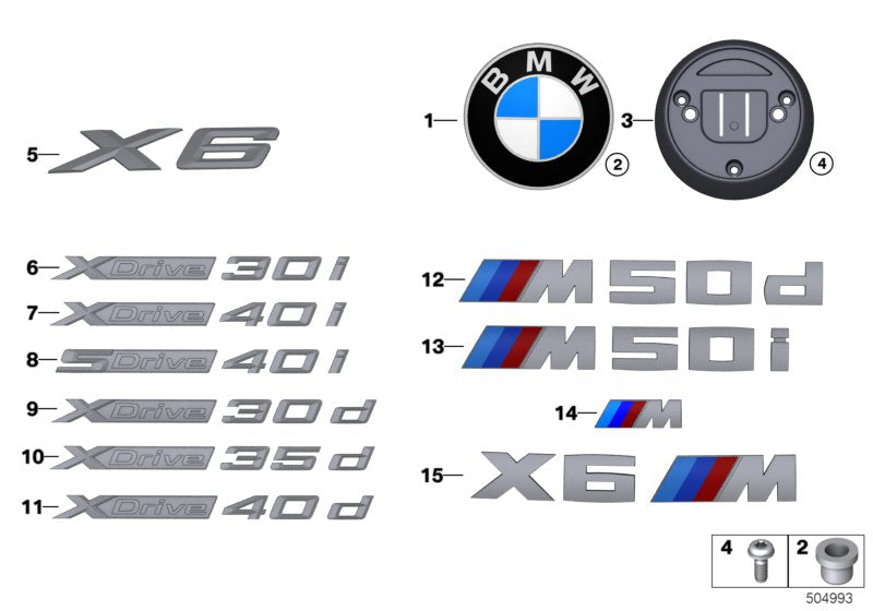 Genuine BMW 51147436116 G06 Label X6 (Inc. X6) | ML Performance UK UK Car Parts