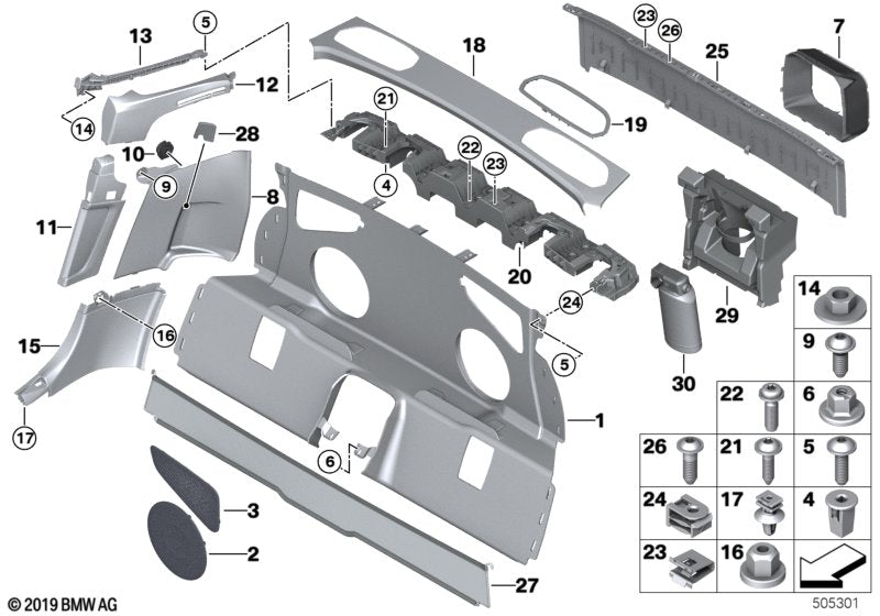 Genuine BMW 51476993693 G29 Trim Panel Belt Feed, Left (Inc. Z4 M40i, Z4 30i & Z4 20i) | ML Performance UK UK Car Parts