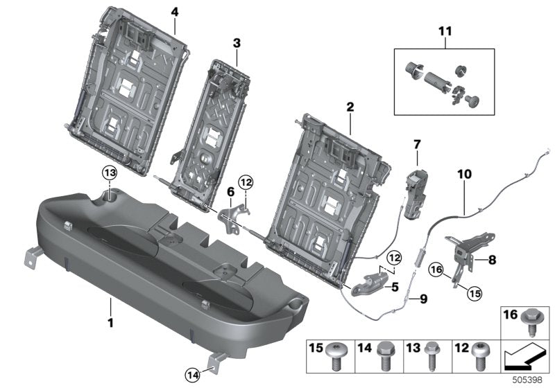 Genuine BMW 52207449451 G05 Adapter Plate, Left (Inc. X5) | ML Performance UK UK Car Parts