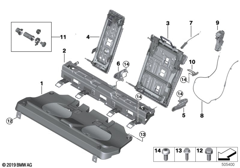 Genuine BMW 52207484206 G06 Bowden Cable Release (Inc. X6) | ML Performance UK UK Car Parts