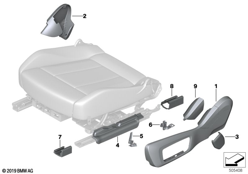 Genuine BMW 52109478365 G16 Cover, Belt Catch Left ELFENBEINWEISS (Inc. 840dX, 840iX & M850iX) | ML Performance UK UK Car Parts