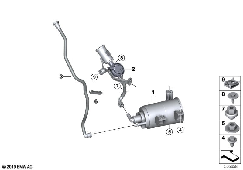 Genuine BMW 16128740196 F93 G16 Clip (Inc. 840iX, M850iX & M8) | ML Performance UK UK Car Parts