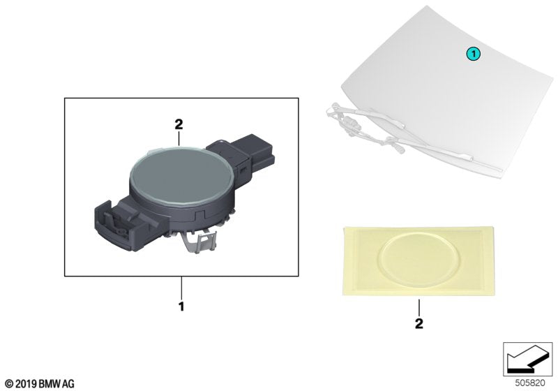 Genuine BMW 61359347399 F55 Sensor Solar (Inc. Cooper SD, Cooper D & One D) | ML Performance UK UK Car Parts