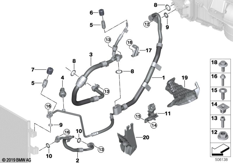 Genuine BMW 64539462715 G07 Kältemittelschott (Inc. X7 M50iX) | ML Performance UK UK Car Parts