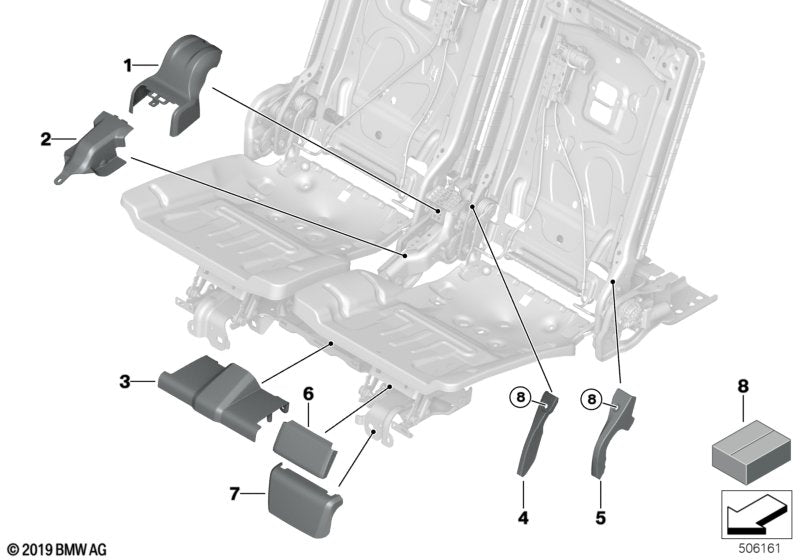 Genuine BMW 52307955607 G07 Covering Front SCHWARZ (Inc. X7) | ML Performance UK UK Car Parts