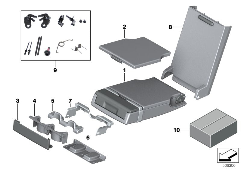 Genuine BMW 52207949392 G32 Cover, Centre Arm Rest, Leather ELF.WEISS (Inc. 620dX, 630d & 640dX) | ML Performance UK UK Car Parts