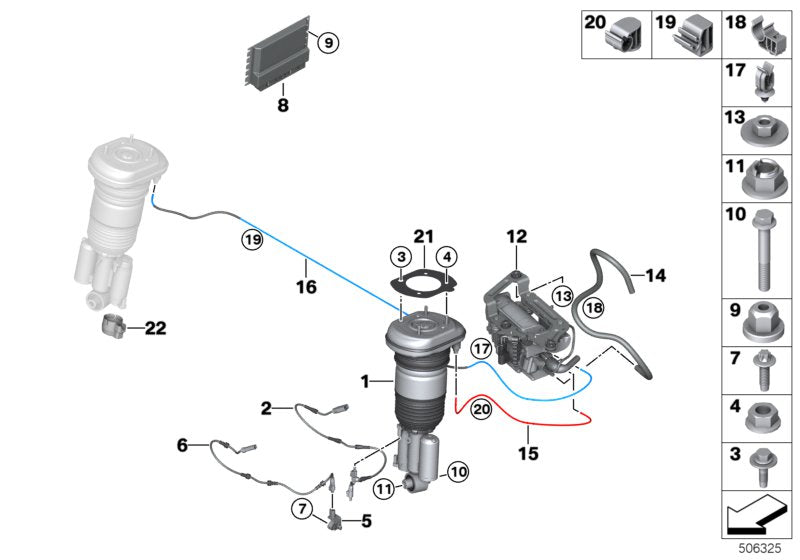 Genuine BMW 37206875836 G05 G11 Wire Clip, Single (Inc. 518d, 530d & 530i) | ML Performance UK UK Car Parts