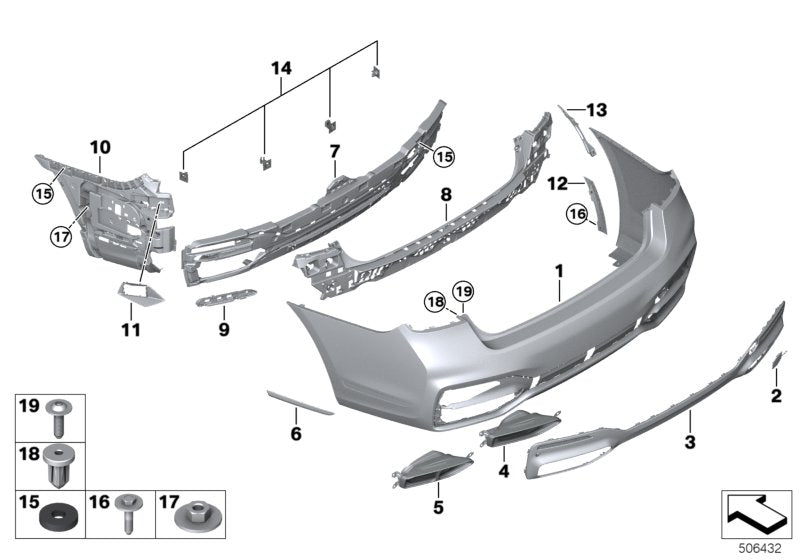 Genuine BMW 51128077096 G11 Right Rear Moulding M BLACKCHROME (Inc. M760iX, M760LiX & 730d) | ML Performance UK UK Car Parts