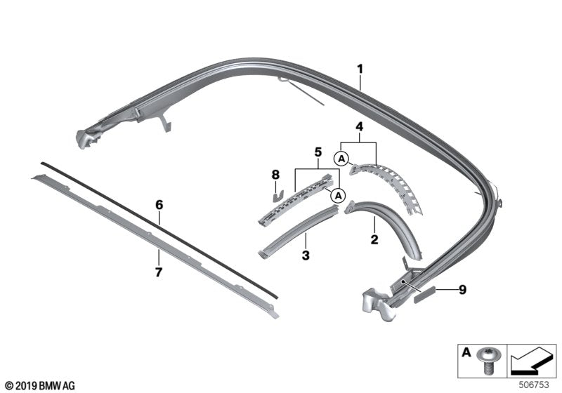 Genuine BMW 54349449210 G29 Foam Seal (Inc. Z4 M40i, Z4 30i & Z4 20i) | ML Performance UK UK Car Parts