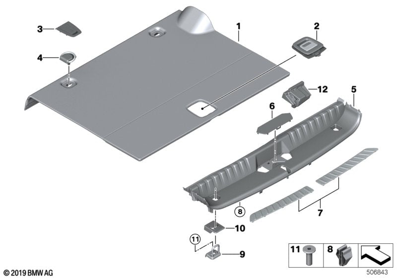 Genuine BMW 51476994251 G01 Support Bracket, Lashing Eye PHEV (Inc. X3 30eX) | ML Performance UK UK Car Parts