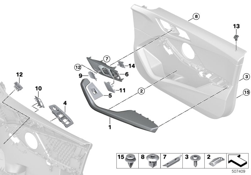 Genuine BMW 51427949580 F40 F44 Covering Right SCHWARZ (Inc. 220d, 118d & M235iX) | ML Performance UK UK Car Parts