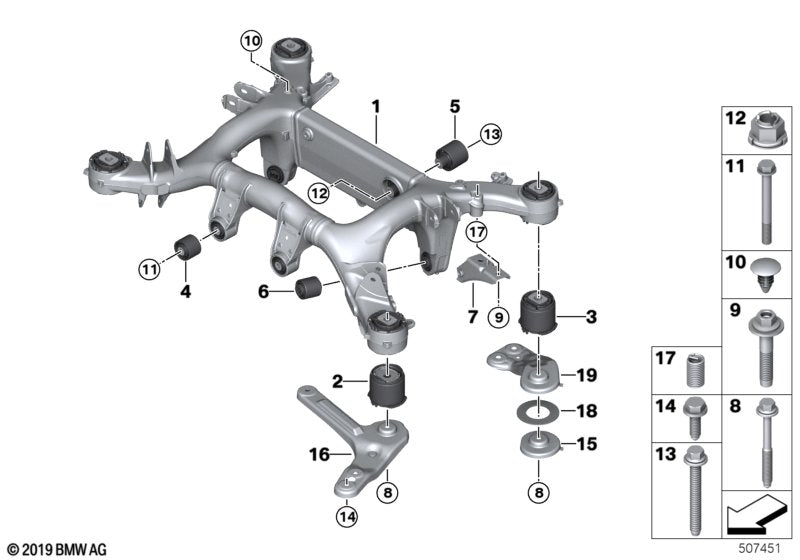 Genuine BMW 33306885045 G07 Radius Rod, Front Left (Inc. X7) | ML Performance UK UK Car Parts