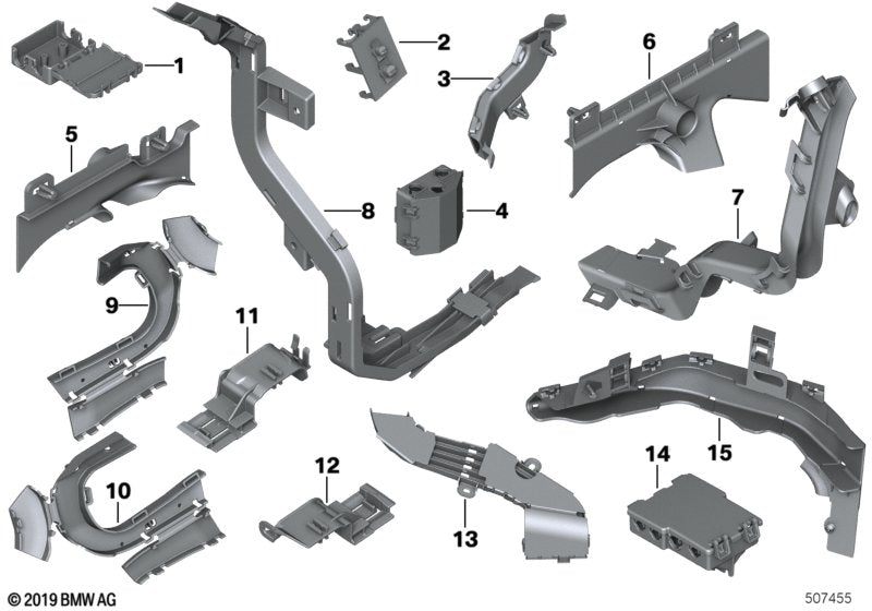 Genuine BMW 61136820959 G02 Cable Duct, Tailgate Hinge, Right (Inc. X4) | ML Performance UK UK Car Parts