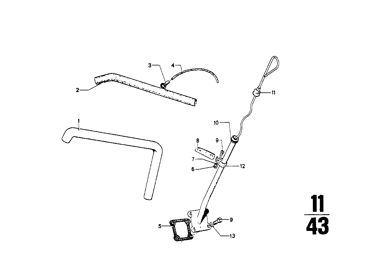 Genuine BMW 16121177553 E30 E21 Hose 14X20X1340 (Inc. 320is, 318 & 325ix)