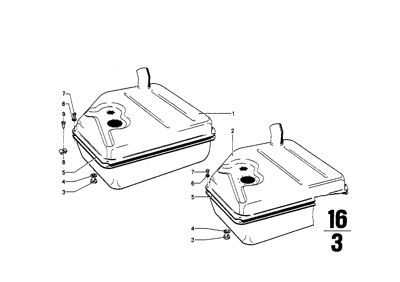 Genuine BMW 16111111604 Fuel Tank 51 L (Inc. 2002tii)