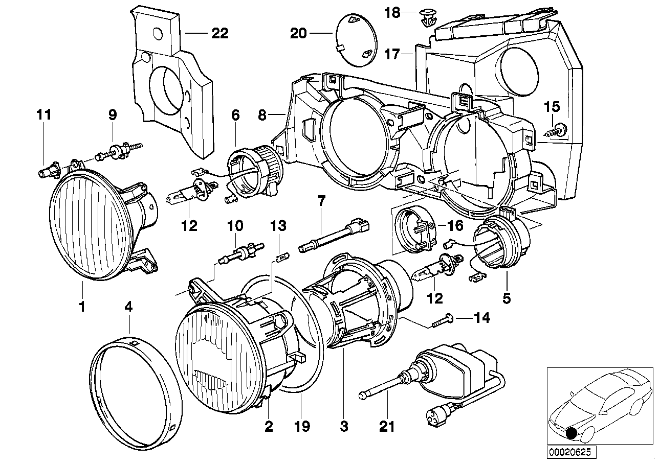 Genuine BMW 51711946438 E34 Covering Right (Inc. 525ix, 525tds & 525i) | ML Performance UK Car Parts