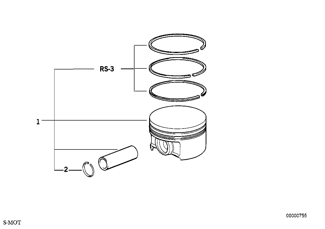 Genuine BMW 11257749818 Piston 86,91mm O. RING (Inc. E36 M3) | ML Performance UK UK Car Parts