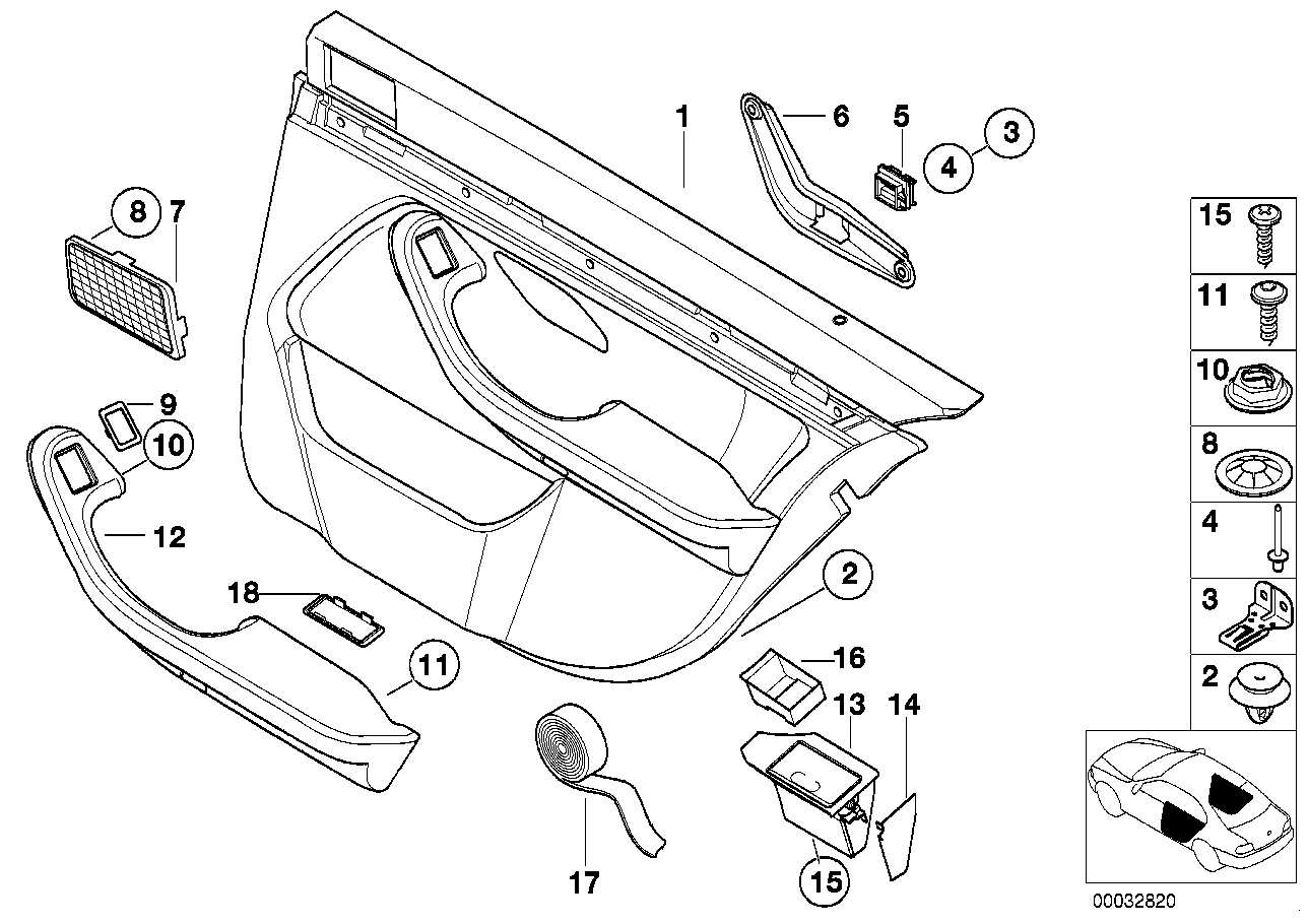 Genuine BMW 51422498534 E39 Armrest Leather Rear Right SCHWARZ (Inc. M5) | ML Performance UK UK Car Parts