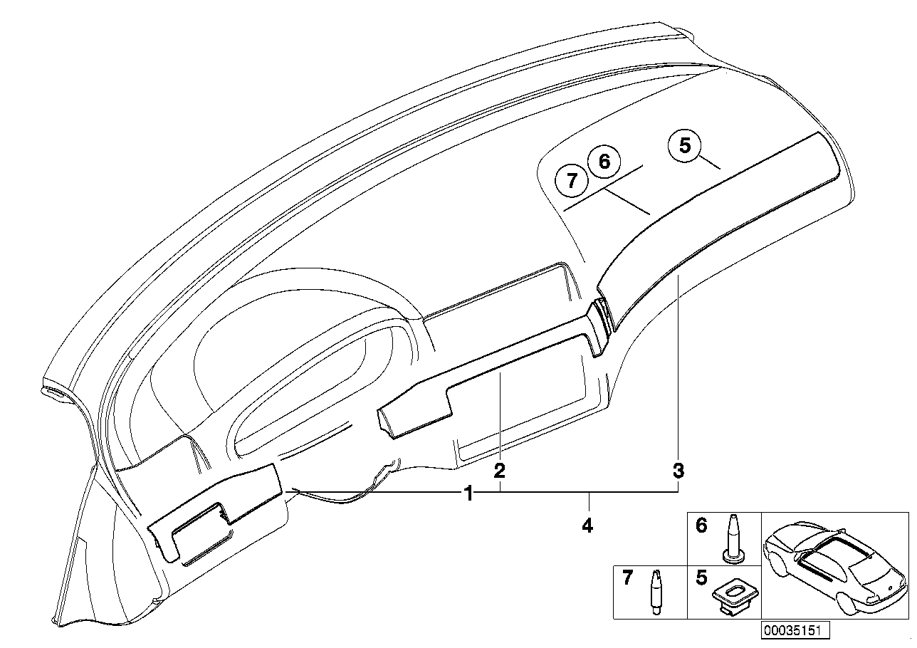 Genuine BMW 51457155762 E46 Set Of Wooden Covers, Cockpit PAPPEL RAUCHGR. (Inc. 320Ci, 325Ci & 316Ci) | ML Performance UK Car Parts