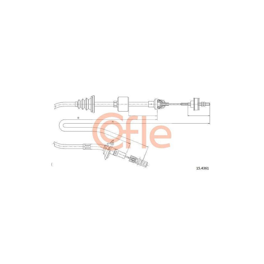 Cofle 15.4361 Clutch Cable