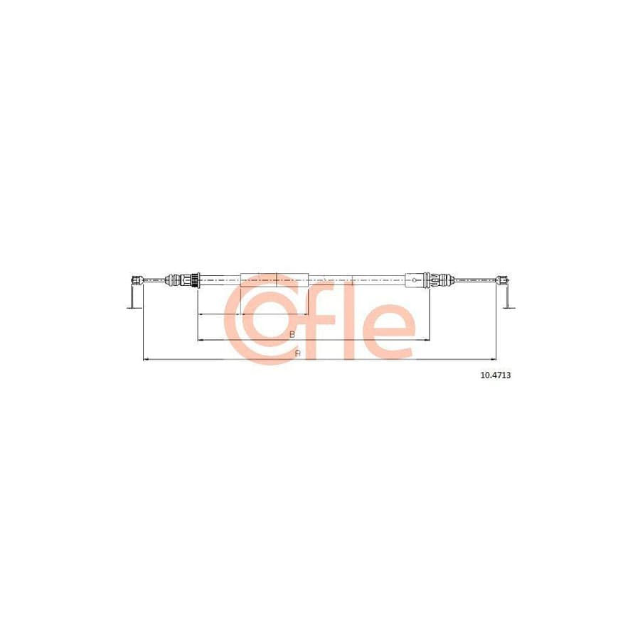 Cofle 10.4713 Hand Brake Cable