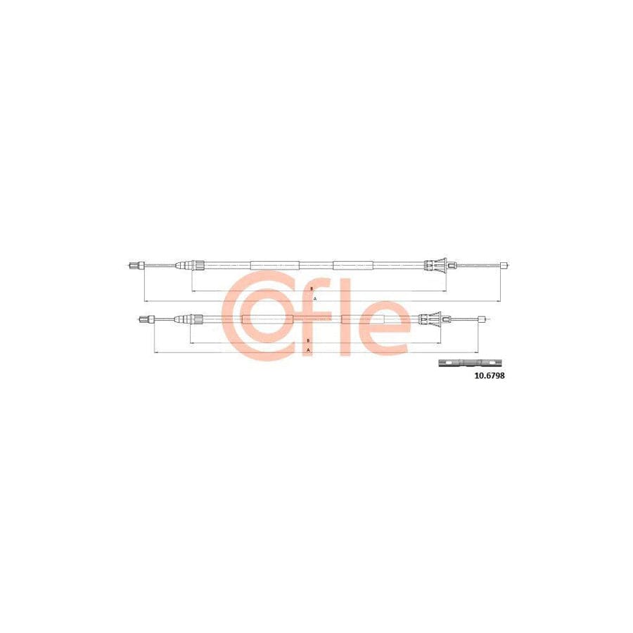 Cofle 92.10.6798 Hand Brake Cable