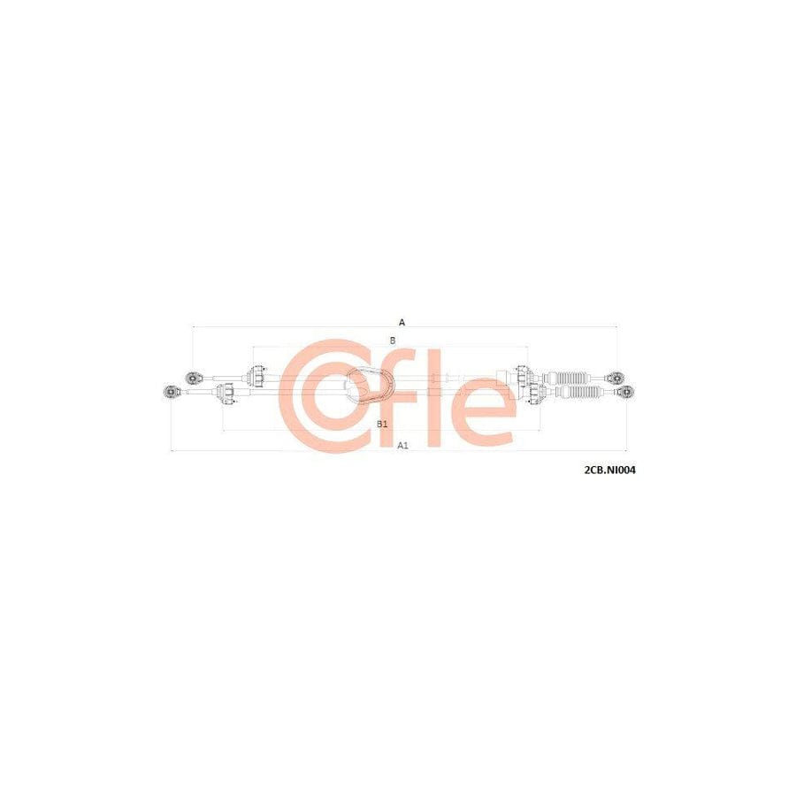 Cofle 2Cb.Ni004 Cable, Manual Transmission For Nissan Qashqai / Qashqai+2 I (J10, Nj10)