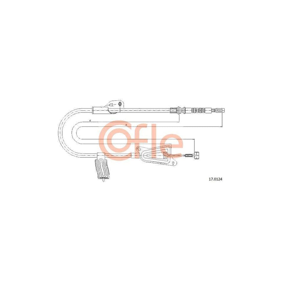 Cofle 15.2896 Cable, Manual Transmission