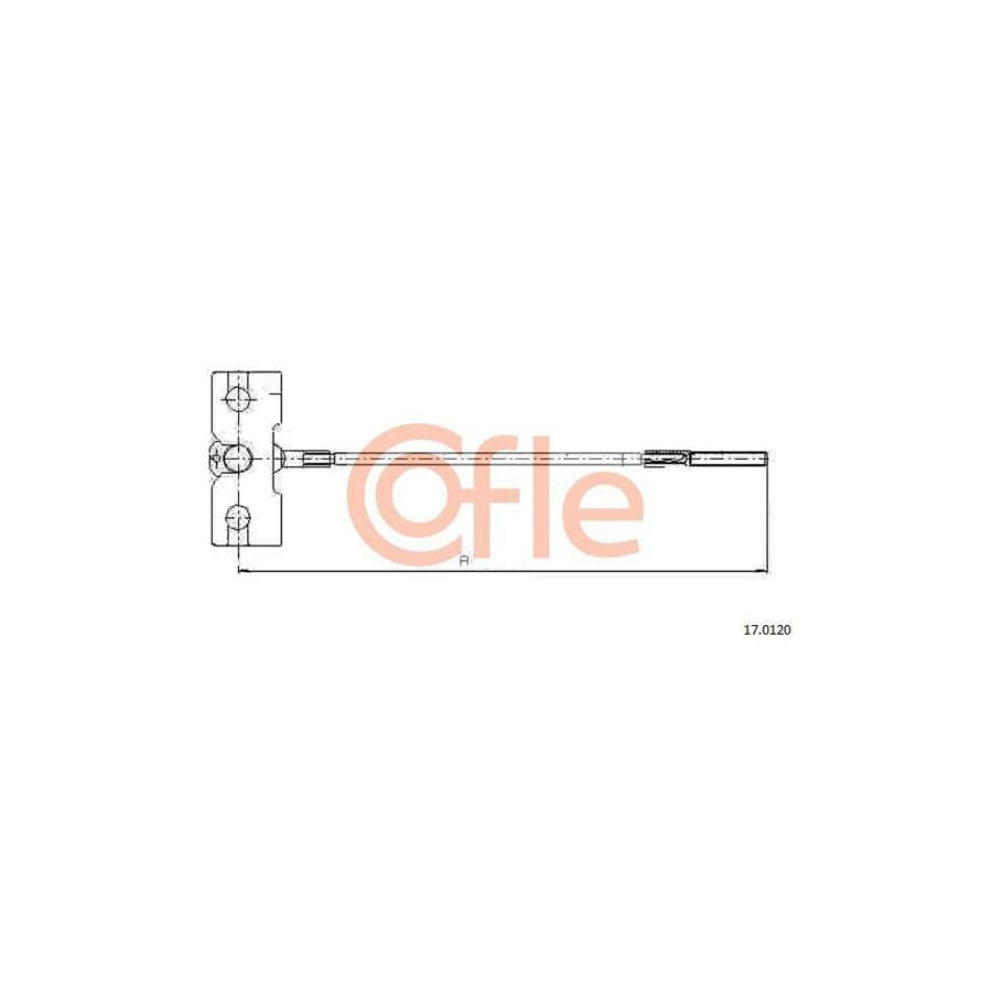 Cofle 17.0120 Hand Brake Cable