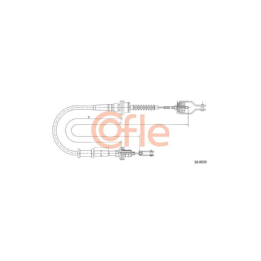 Cofle 18.0035 Clutch Cable