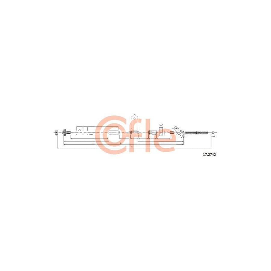 Cofle 17.2742 Hand Brake Cable