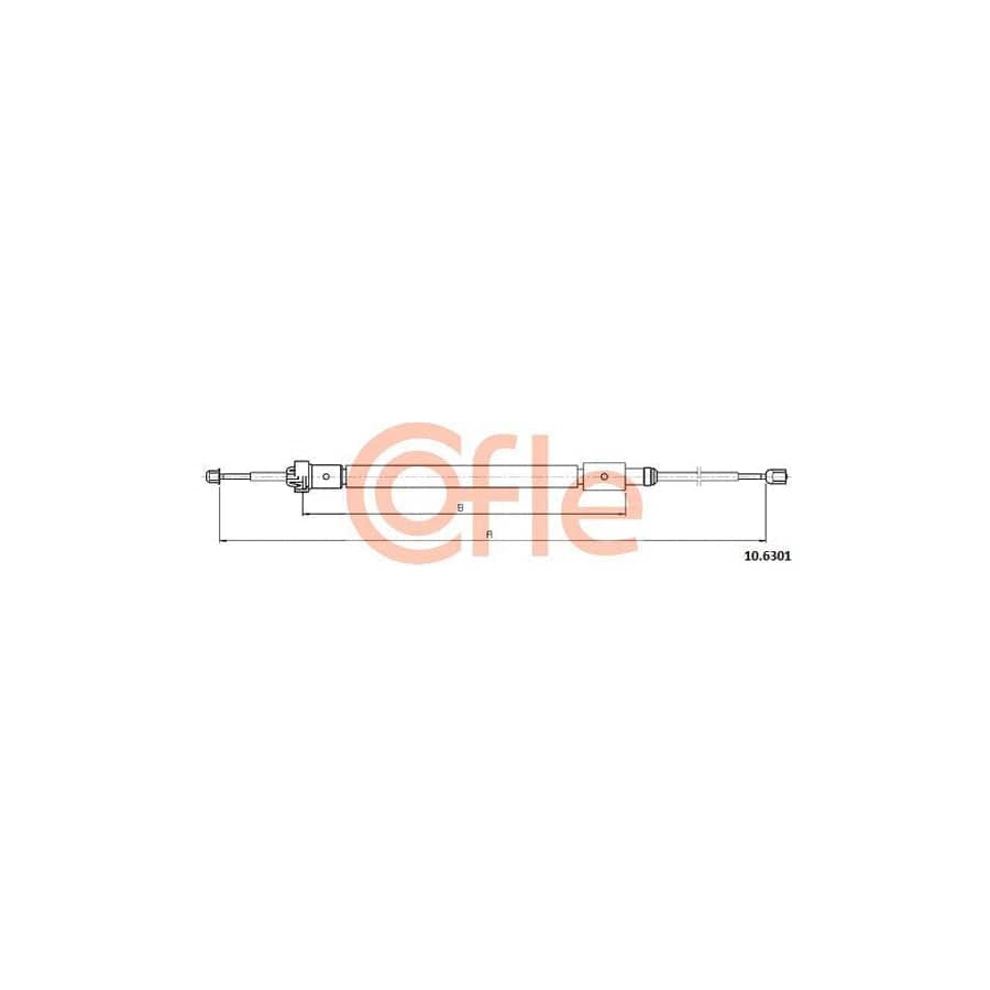 Cofle 92.10.6301 Hand Brake Cable For Citroën C4 Ii Cactus