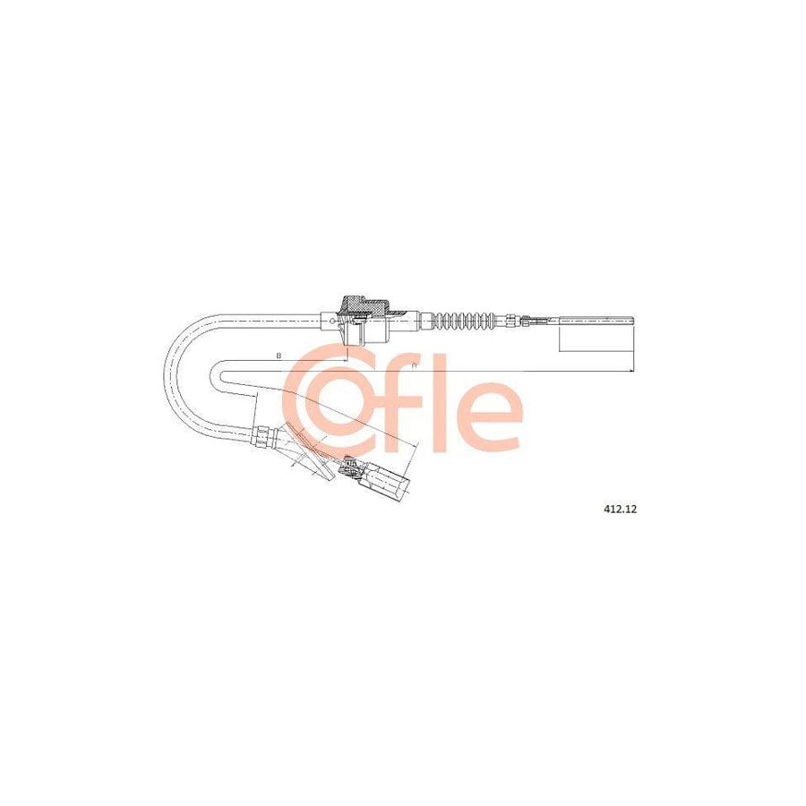 Cofle 412.12 Clutch Cable For Fiat Punto I Hatchback (176)