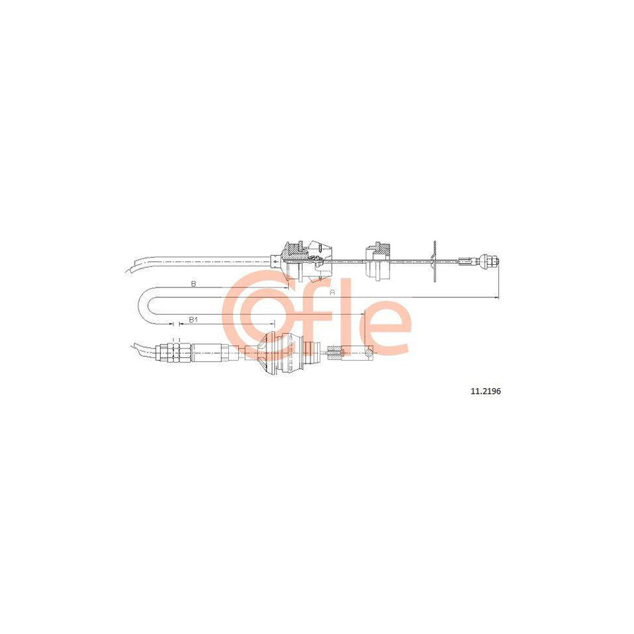 Cofle 92.11.2196 Clutch Cable