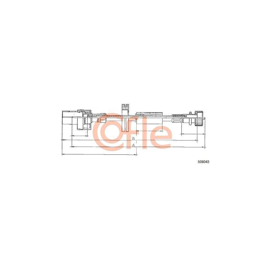 Cofle 92.S08045 Speedometer Cable For Ford Transit