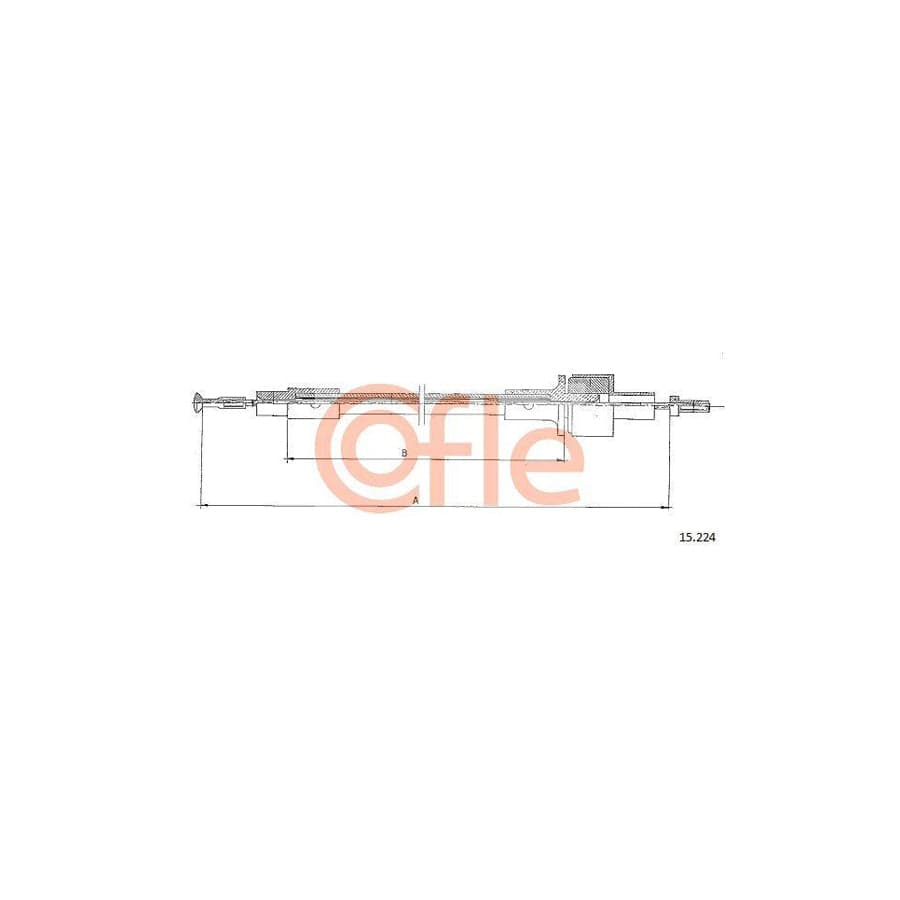 Cofle 15.224 Clutch Cable