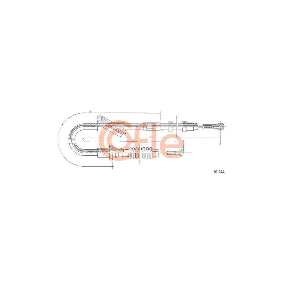 Cofle 92.10.244 Clutch Cable For Ford Transit