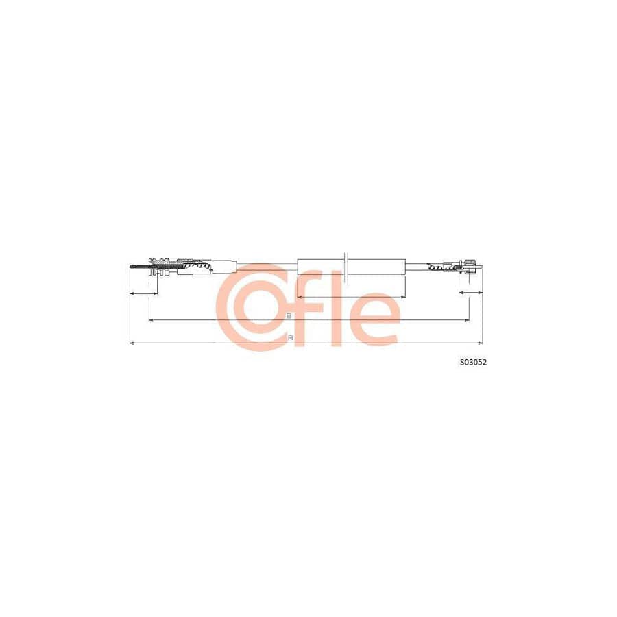 Cofle S03052 Speedometer Cable For Citroën Zx