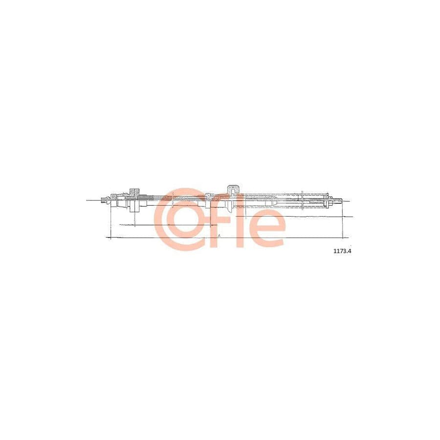 Cofle 92.1173.4 Throttle Cable