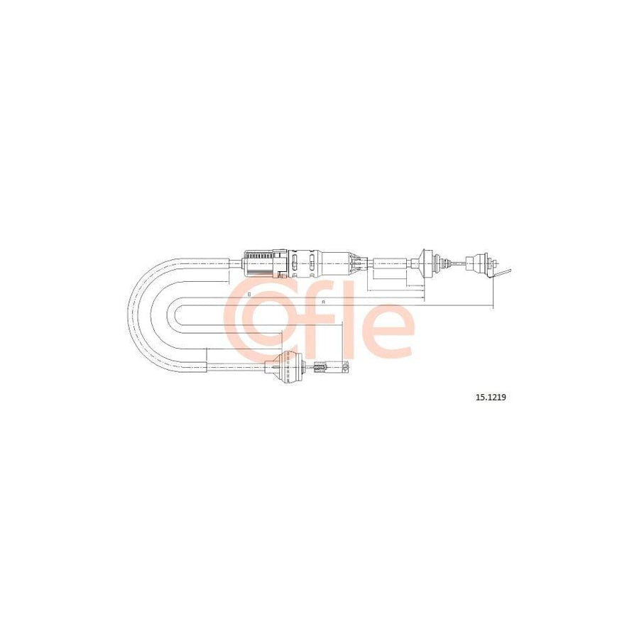 Cofle 15.1219 Clutch Cable