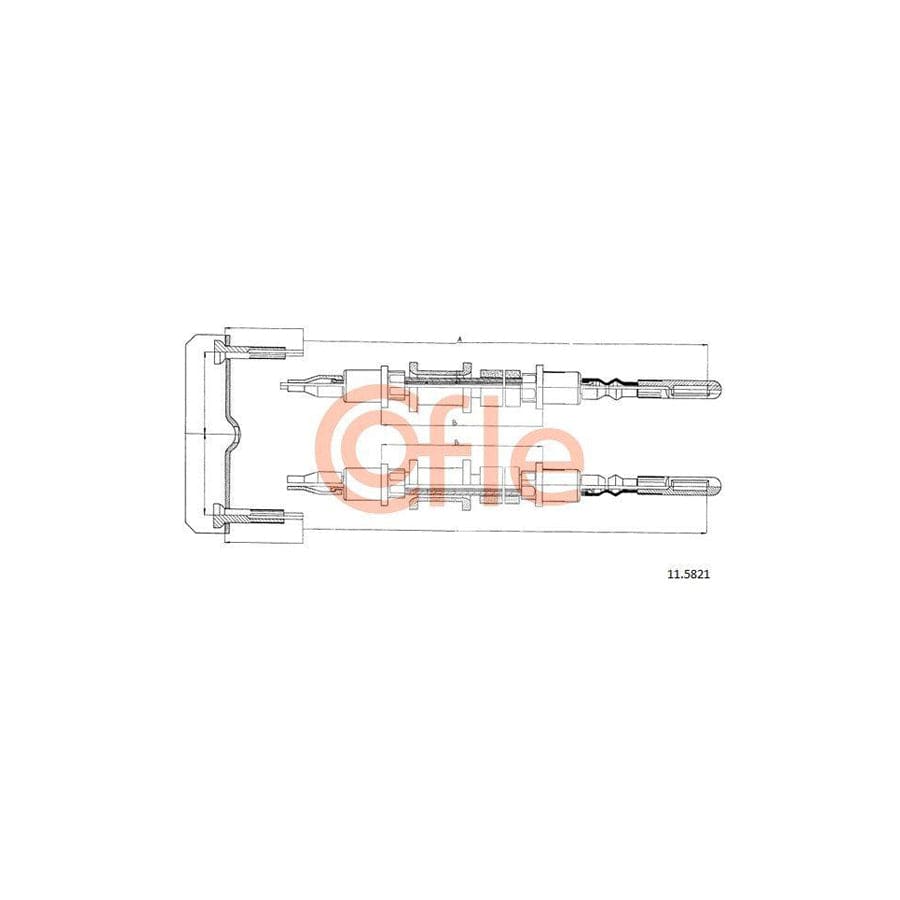 Cofle 11.5821 Hand Brake Cable