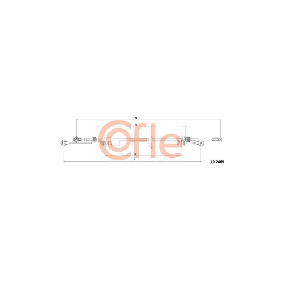 Cofle 92.10.2469 Cable, Manual Transmission For Ford Transit