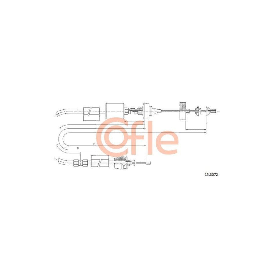 Cofle 15.3072 Clutch Cable For Renault Kangoo I (Kc)