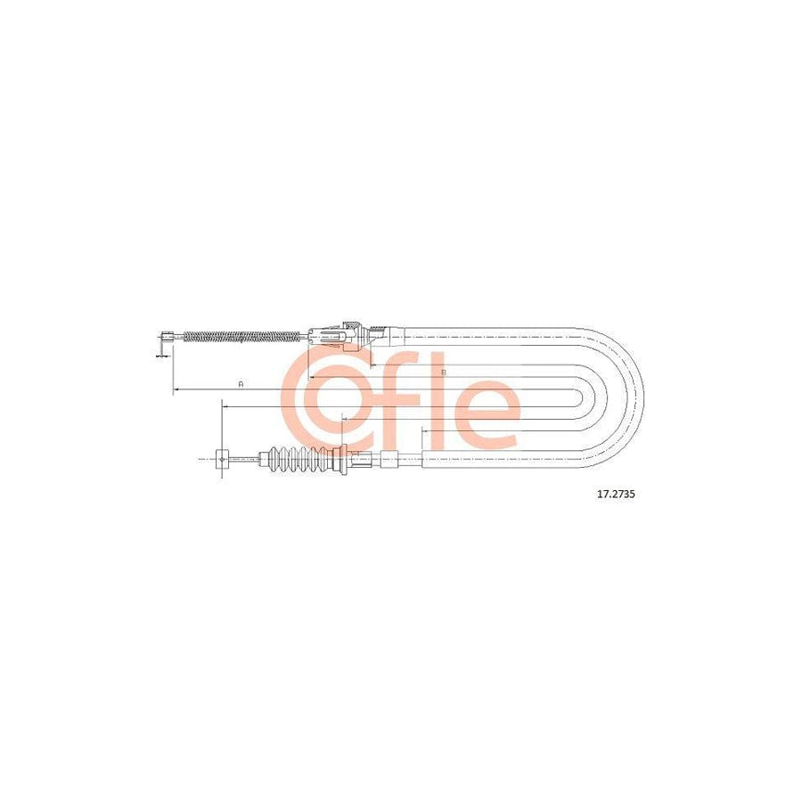 Cofle 17.2735 Hand Brake Cable