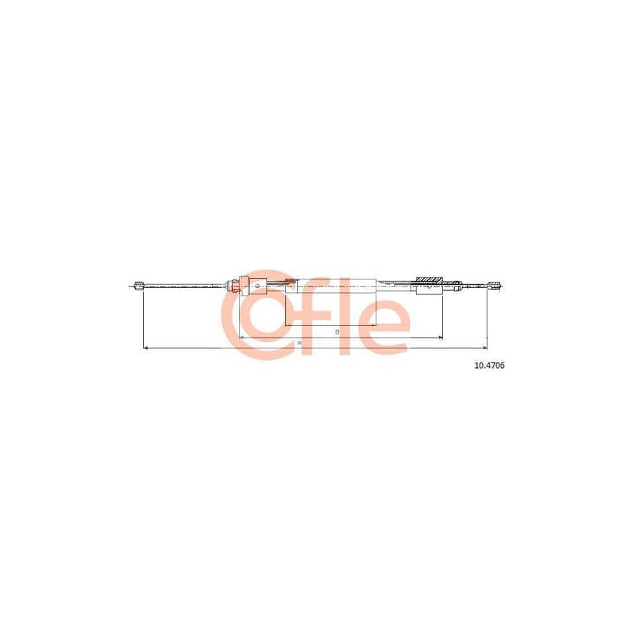 Cofle 92.10.4706 Hand Brake Cable