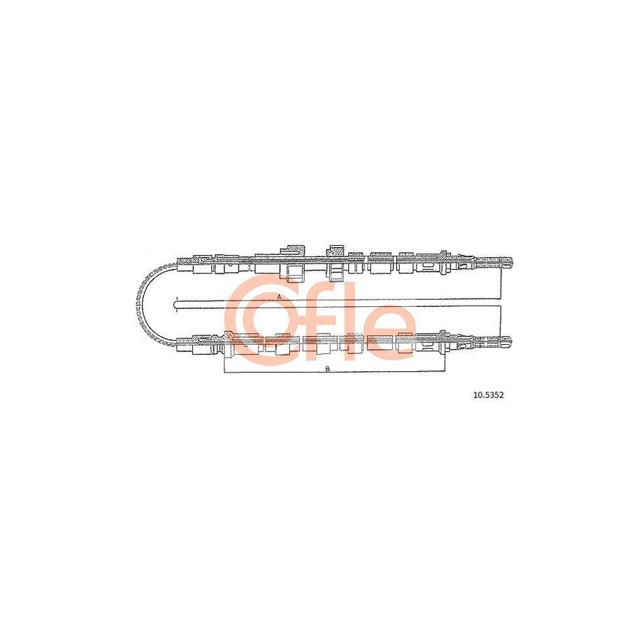 Cofle 92.10.5352 Hand Brake Cable