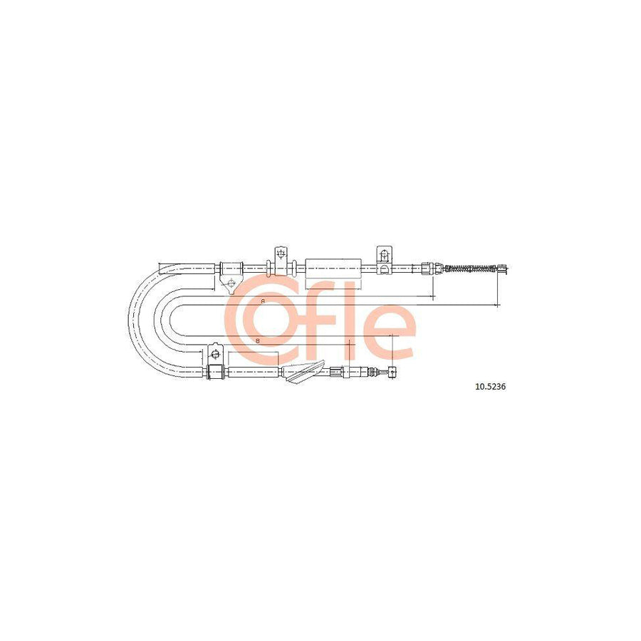 Cofle 10.5236 Hand Brake Cable