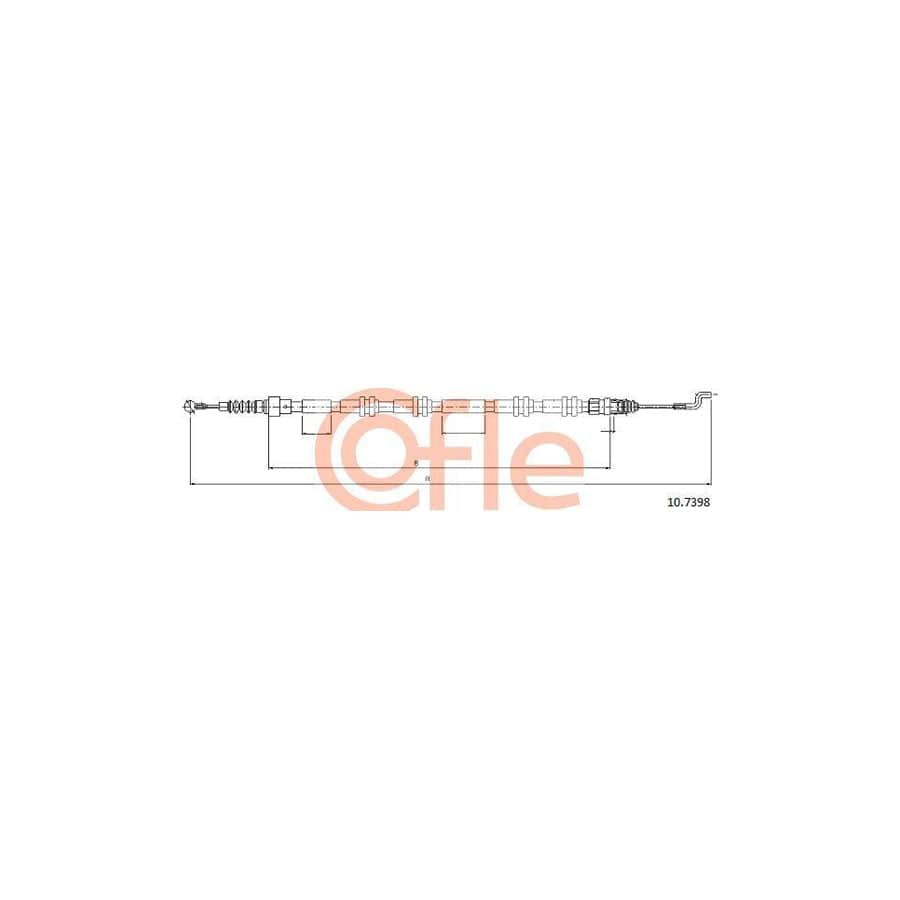 Cofle 92.10.7398 Hand Brake Cable